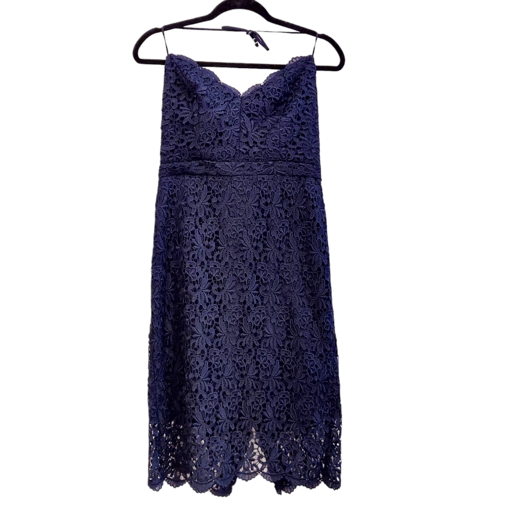 J. Crew Navy Halter Dress